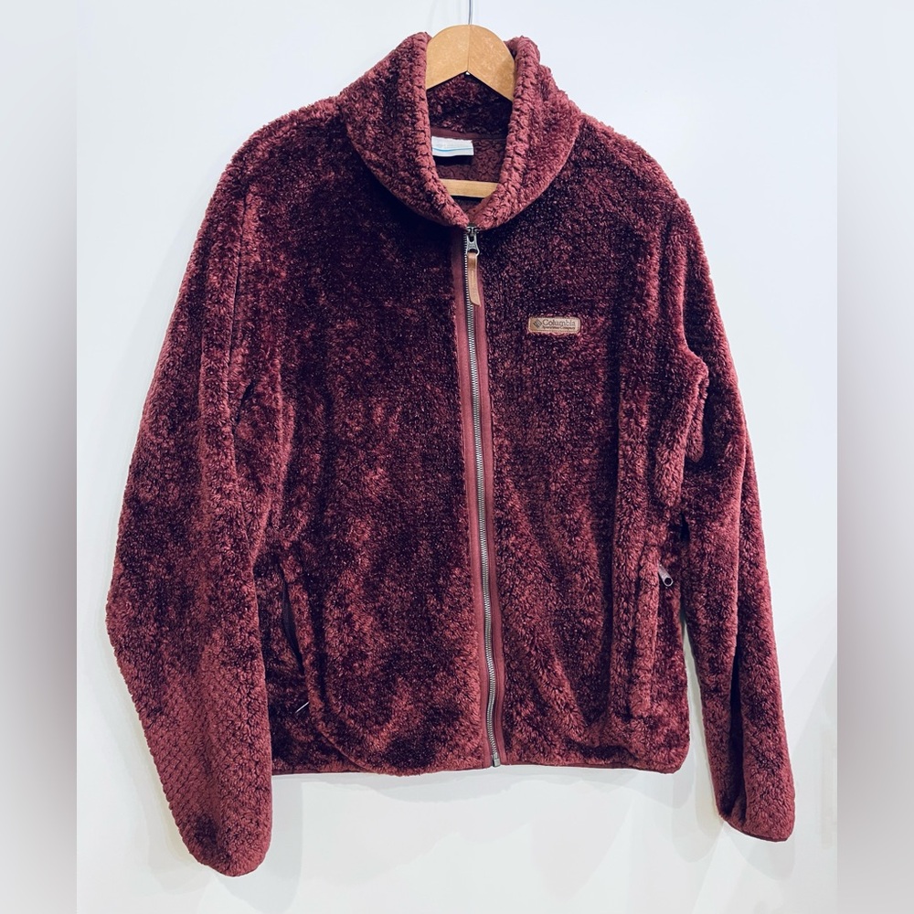Columbia Women's Fire Side II Sherpa Full Zip Jacket - Wine